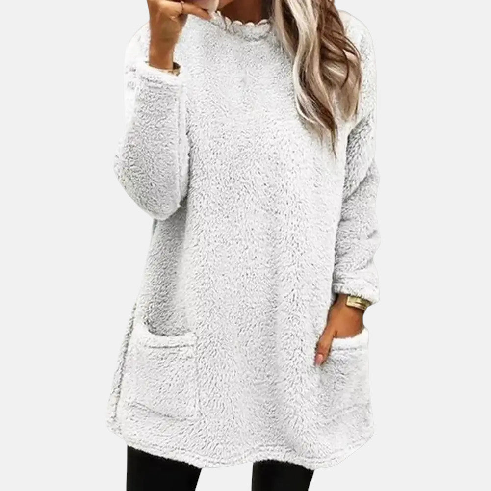 ISABEL – GEZELLIGE FLEECE LANGE SWEATSHIRT