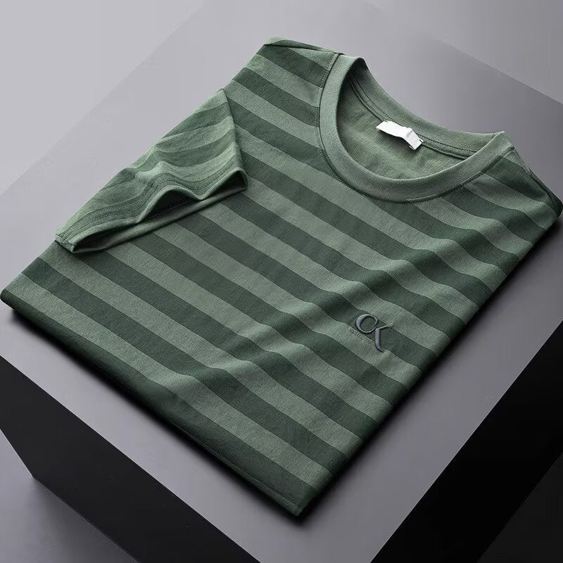 Cole Kendrick Gestreepte Katoenzijde Shirt