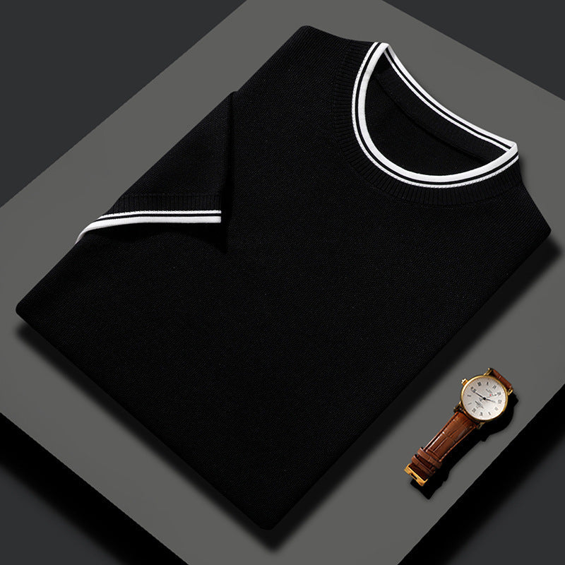Calder Katoen Zijde Korte Mouwen Shirt