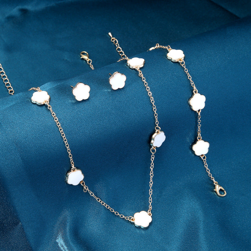 Gelukkige Klaver Sieraden 4-Delige Set