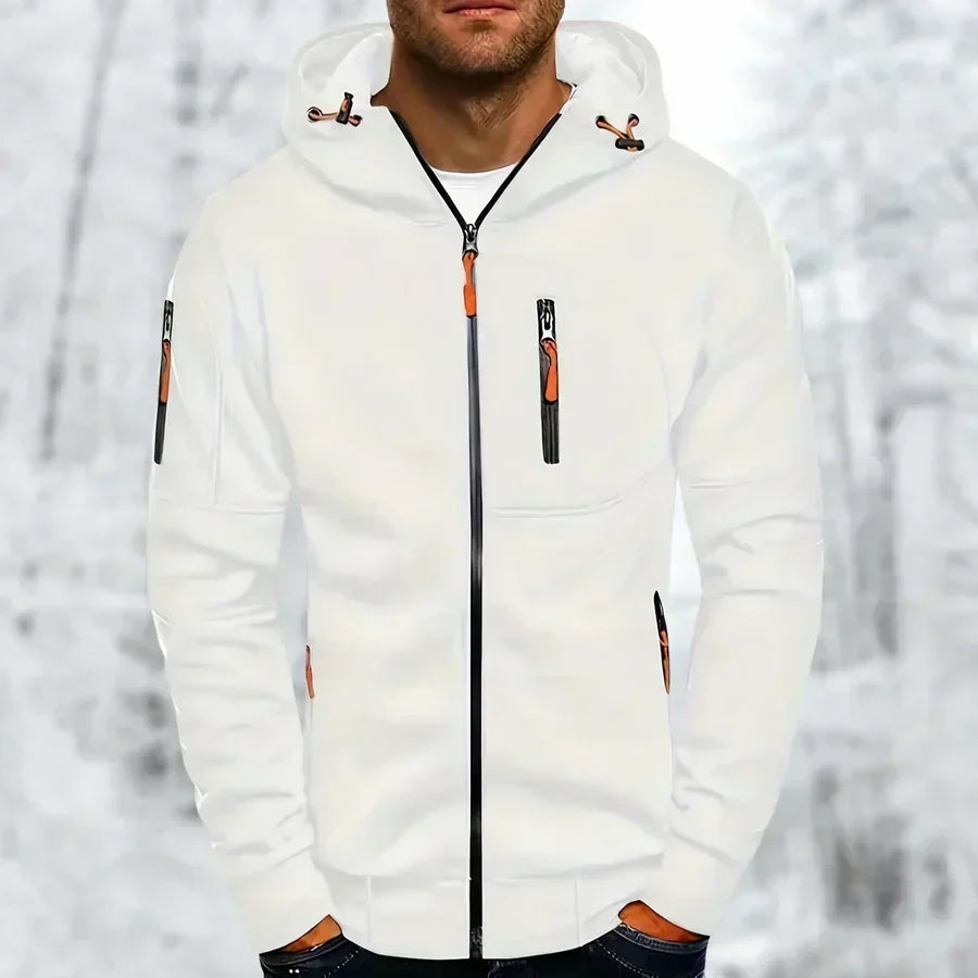 MetroFlex – Stijlvolle Herenhoodie met Ritssluiting