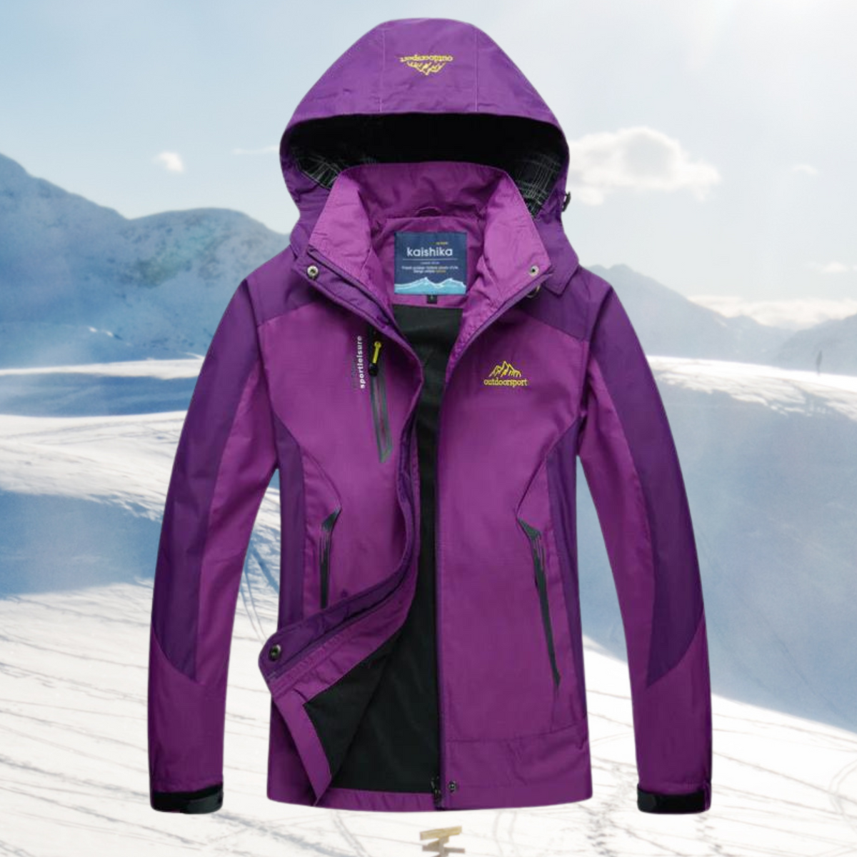 Wind en waterdichte outdoorjas voor dames