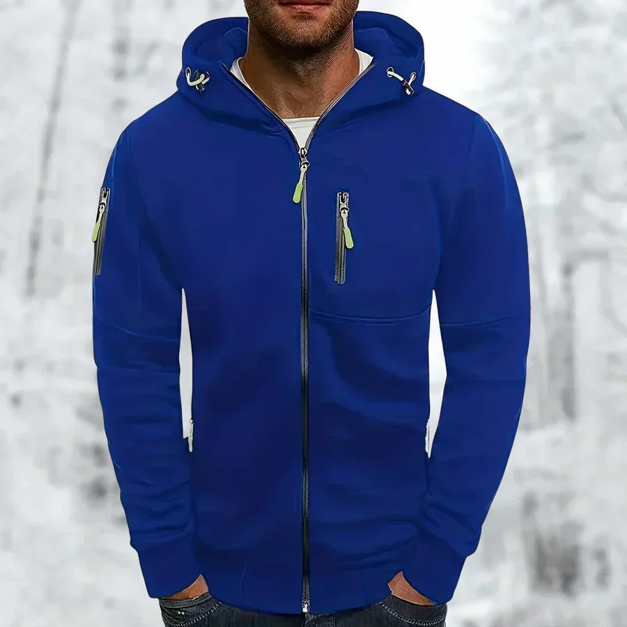 MetroFlex – Stijlvolle Herenhoodie met Ritssluiting