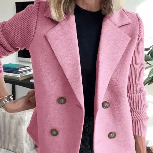 Amora | Elegante gebreide blazer met mouwen
