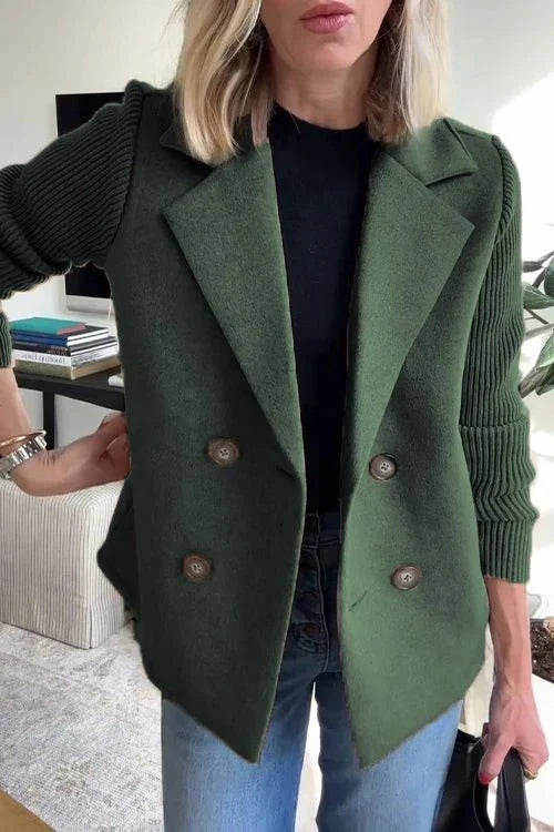 Amora | Elegante gebreide blazer met mouwen