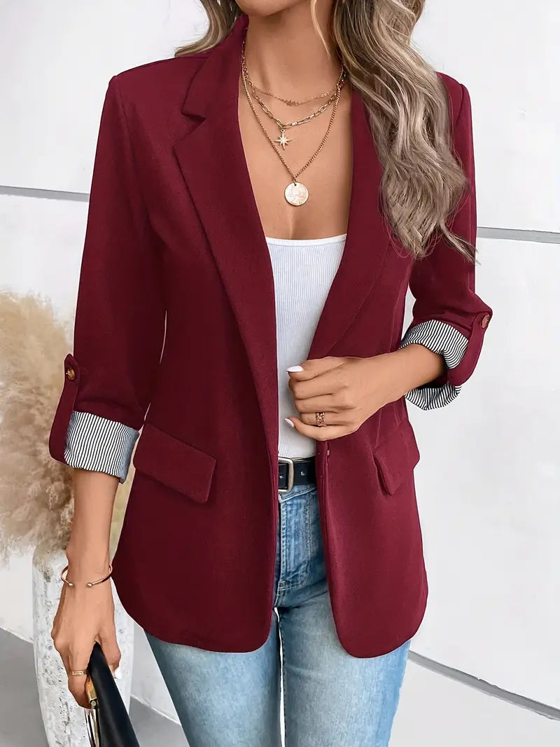 Flor | Blazer met driekwartmouwen