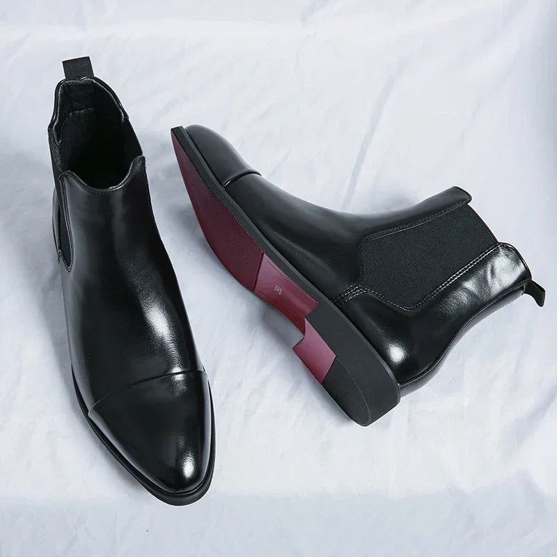 Belucio Leren Chelsea Boots