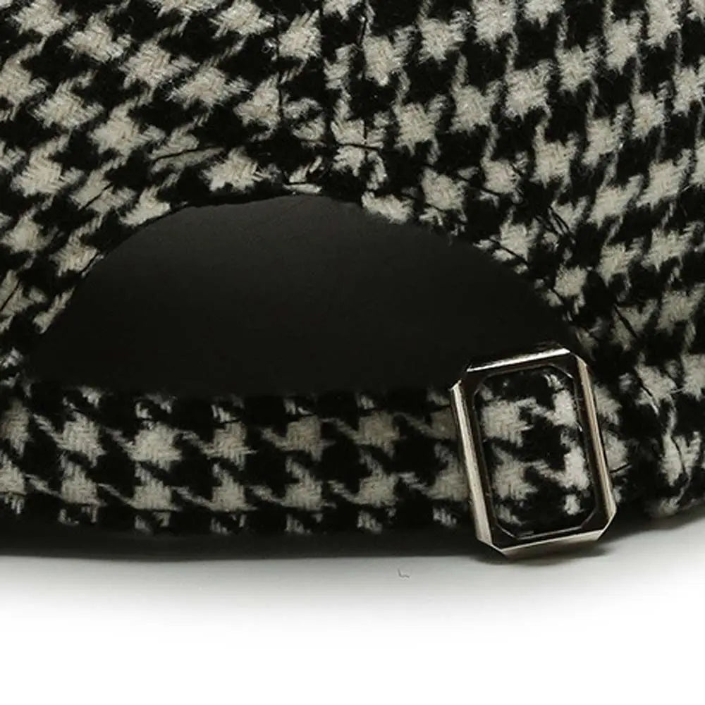 Klassieke Houndstooth Leren Pet