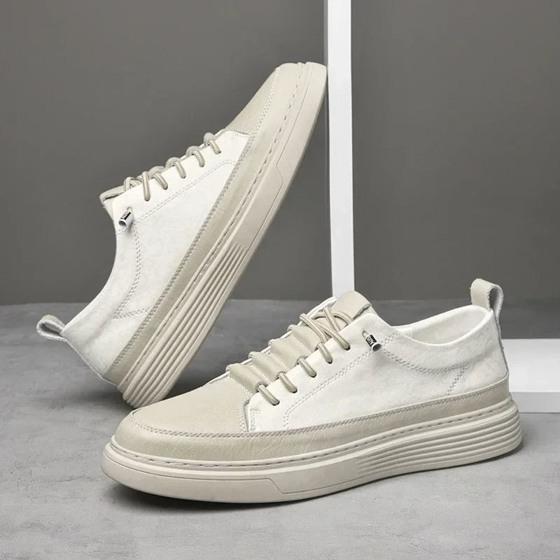 Giuliano Italiaanse Leren Sneakers