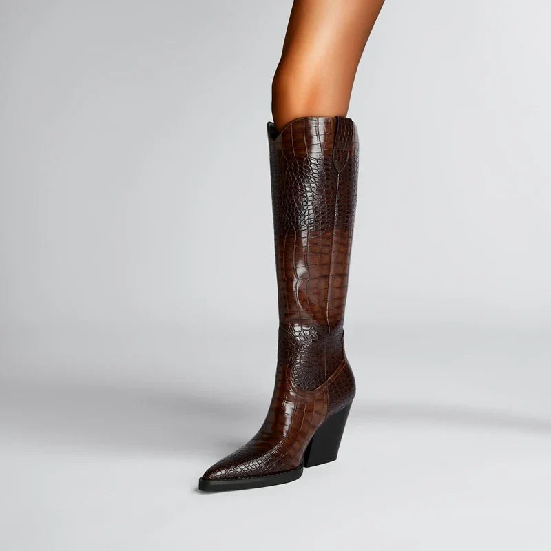 Westlyn Croc Leren Laarzen