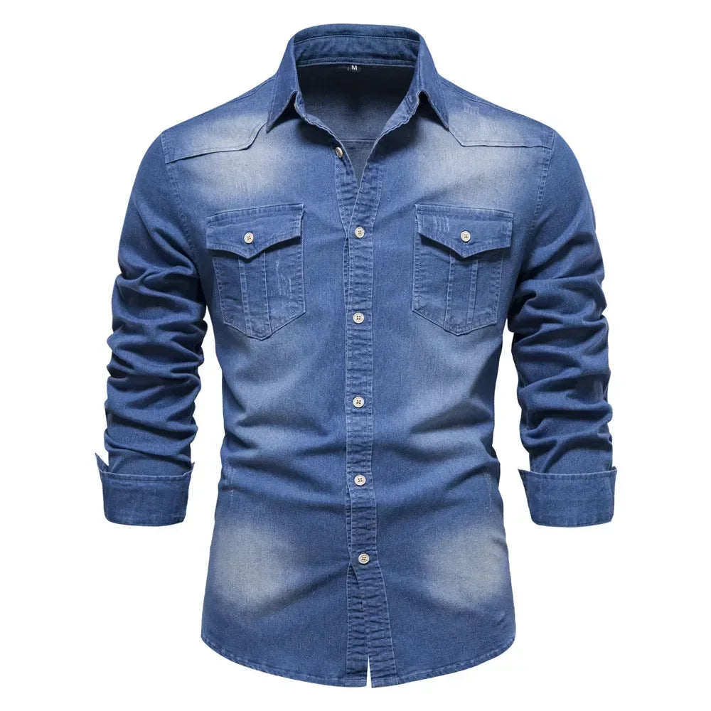 Gavin | Robuust Denim Shirt