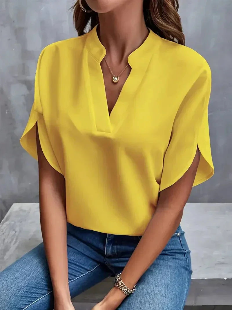 Rosa - Elegante V-Hals Top