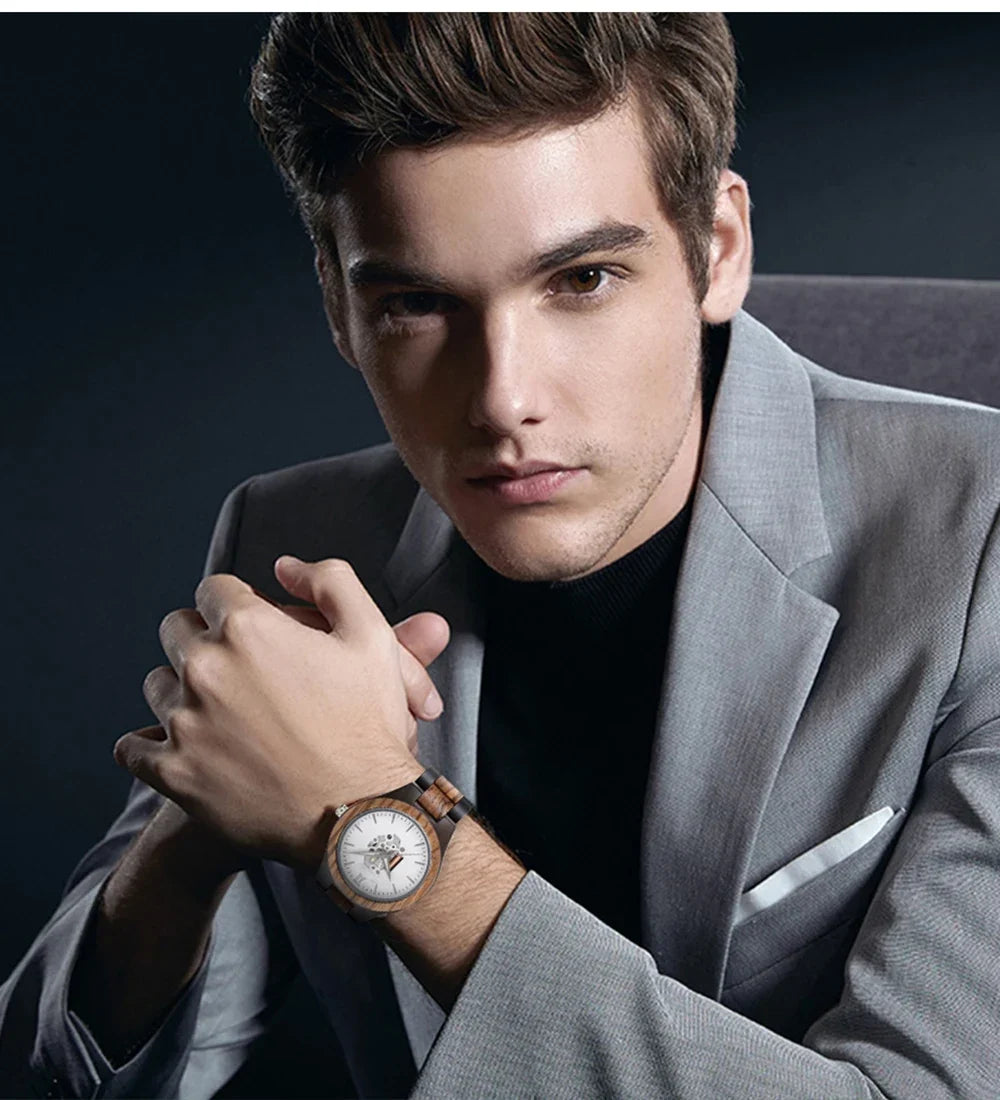 Corwin Houten Kwarts Horloge