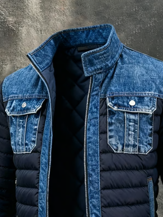 Van | Hybride Gequiltede Denim Jas