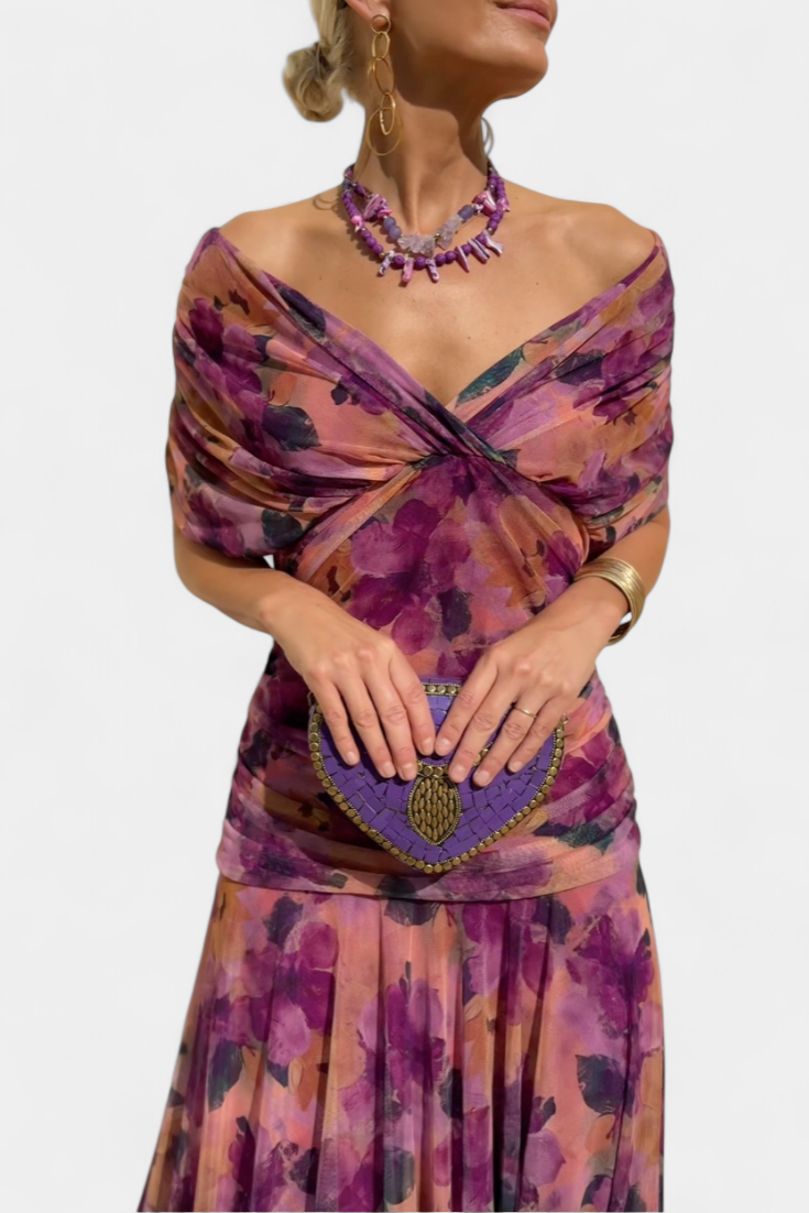 ELEGANTE GEDAPEERDE JURK VOOR VROUWEN