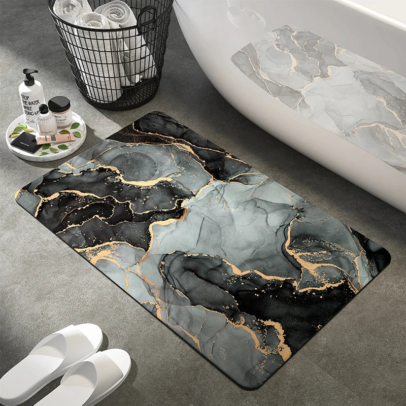 Noordse Steen Badmat: Stijlvol, Absorberend, Antislip