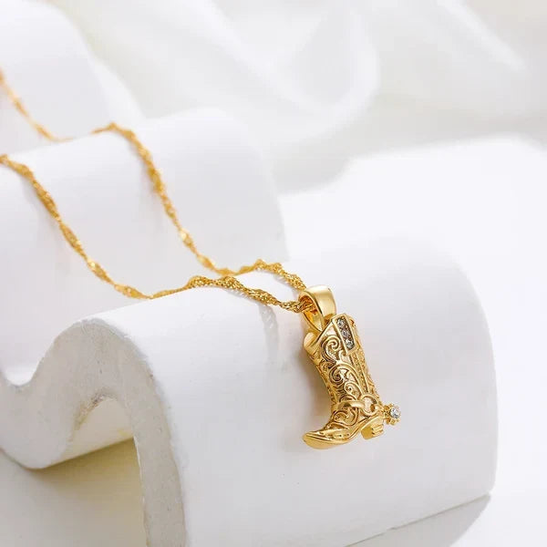 Rhinestone Country Boot Ketting