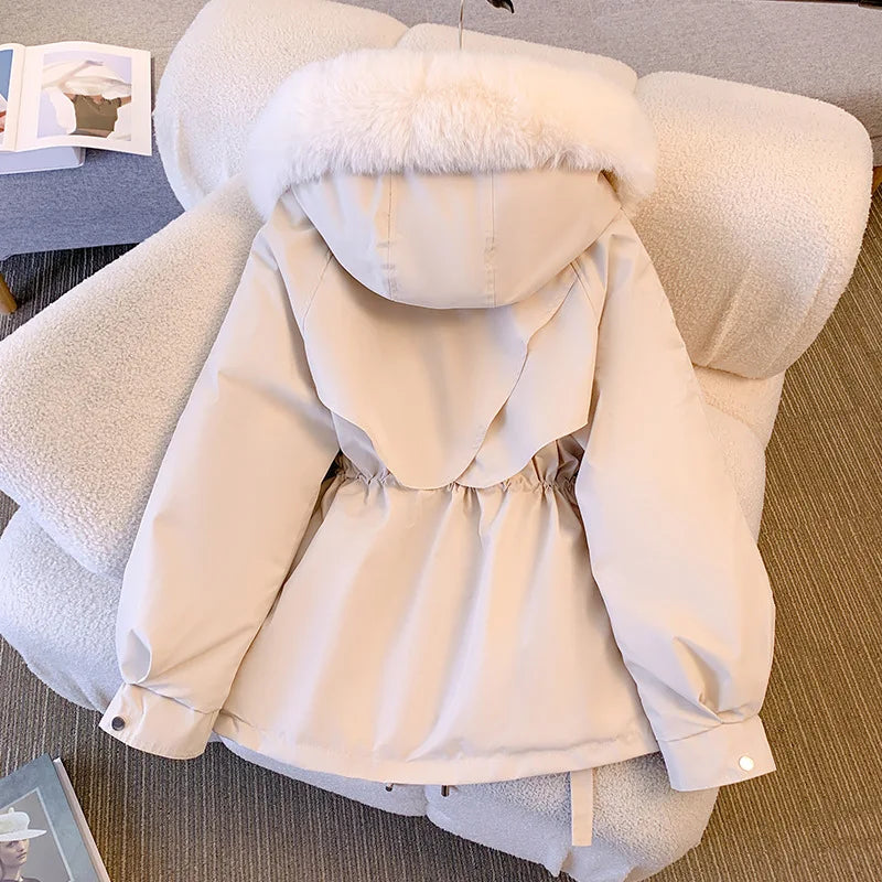 Cozzali - Fleece-Voering Gewatteerde Jas