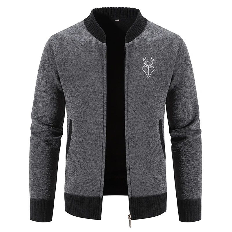Gebreid Heren Vest Met Herfstdetail