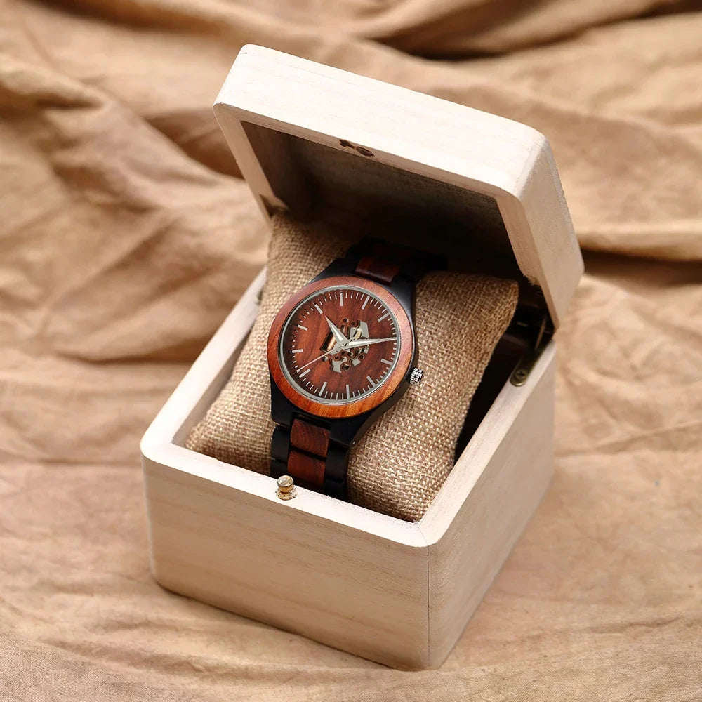 Corwin Houten Kwarts Horloge