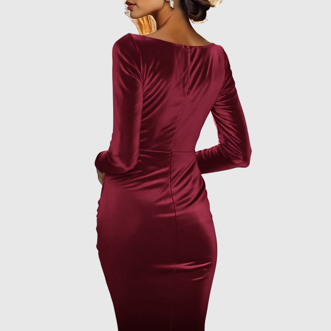 Selliv | Effen Bodycon Feestjurk