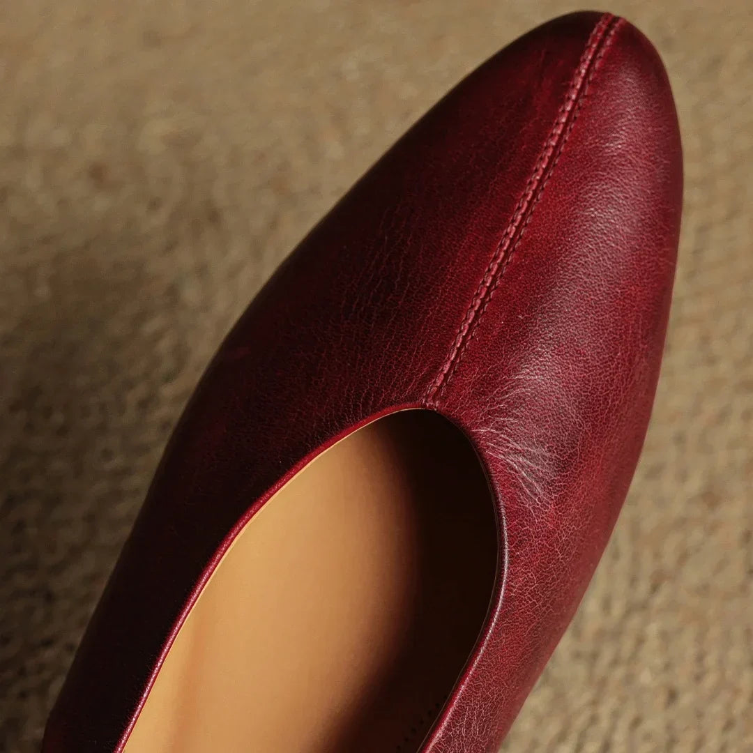 Amelie Echt Leren Slingback