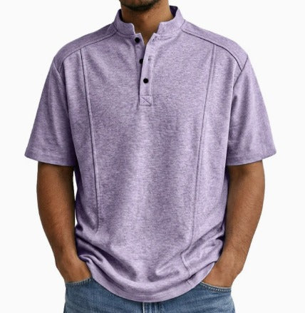 Shirt Mannen | Vintage Stijl & Staande Kraag
