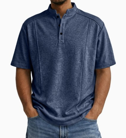 Shirt Mannen | Vintage Stijl & Staande Kraag