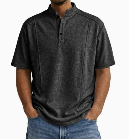 Shirt Mannen | Vintage Stijl & Staande Kraag
