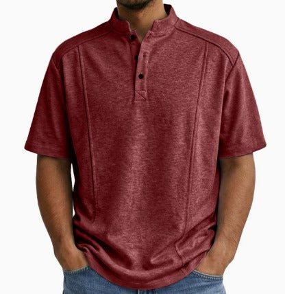 Shirt Mannen | Vintage Stijl & Staande Kraag