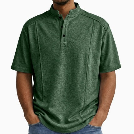 Shirt Mannen | Vintage Stijl & Staande Kraag