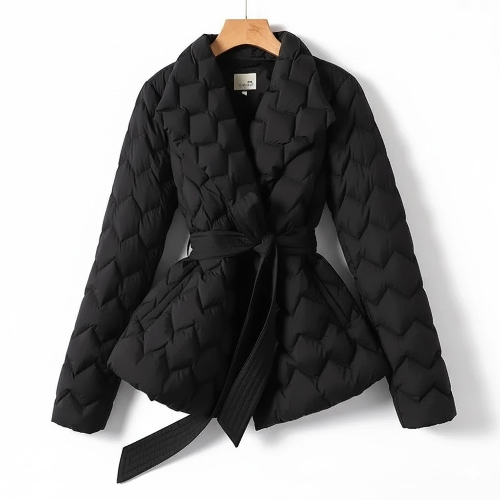 Sienna Gevoerde Wrap Jas