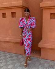 Simona | Trendy midi jurk