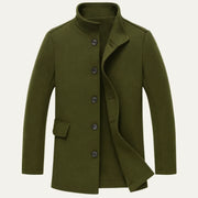 Tommy | Slim fit jas met opstaande kraag en knoopsluiting