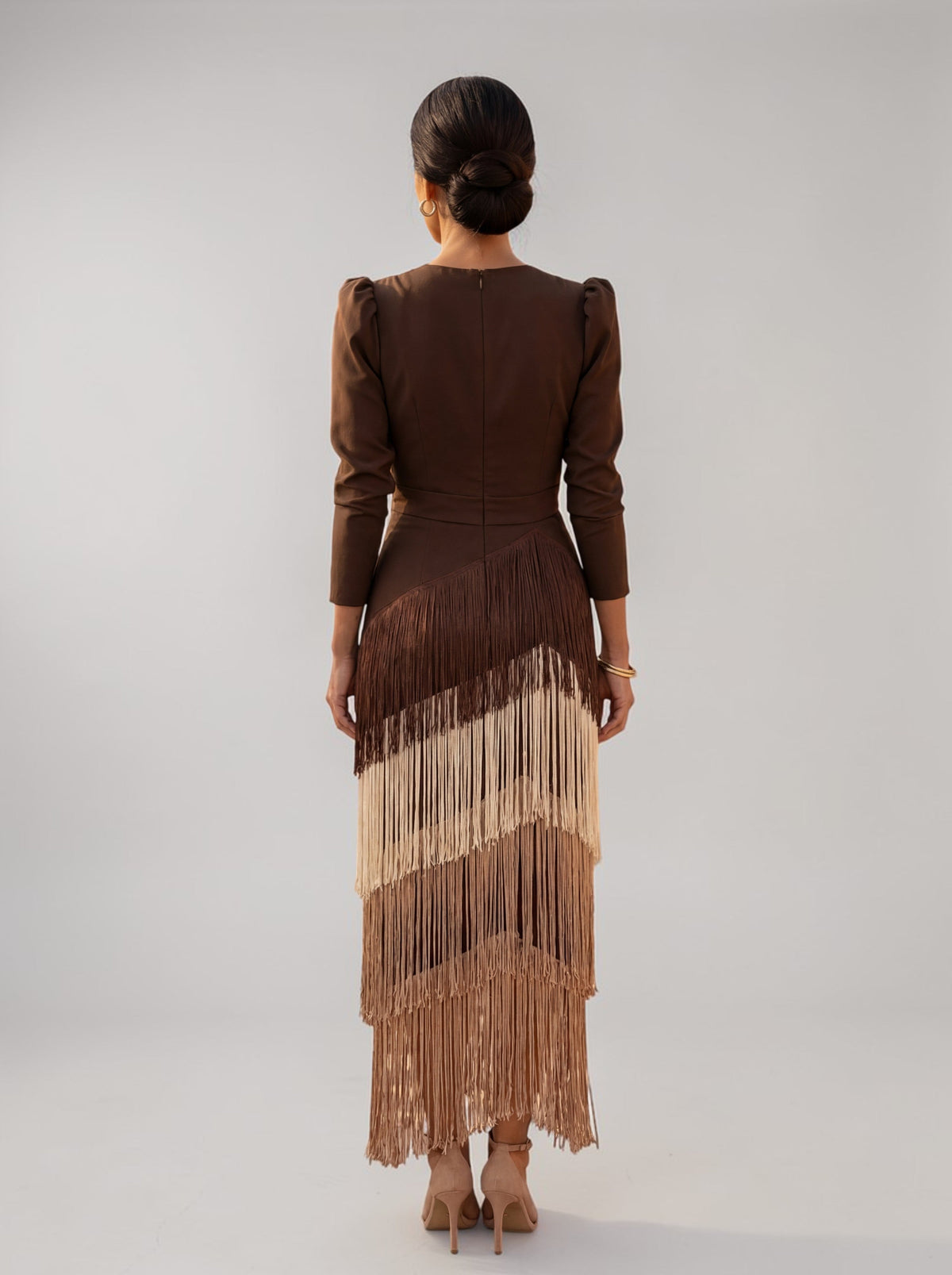 Soledad | Elegante jurk met franjes