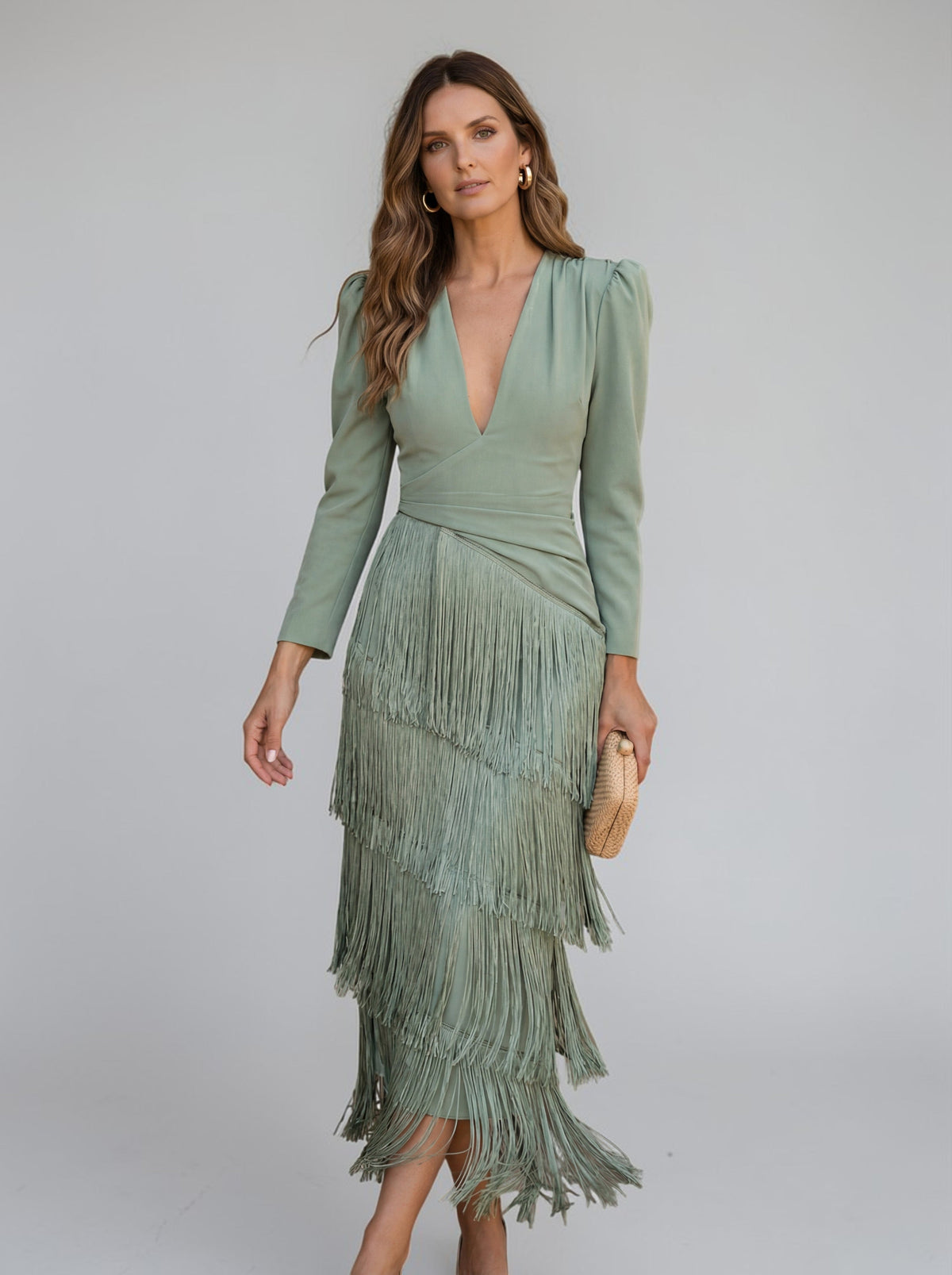 Soledad | Elegante jurk met franjes