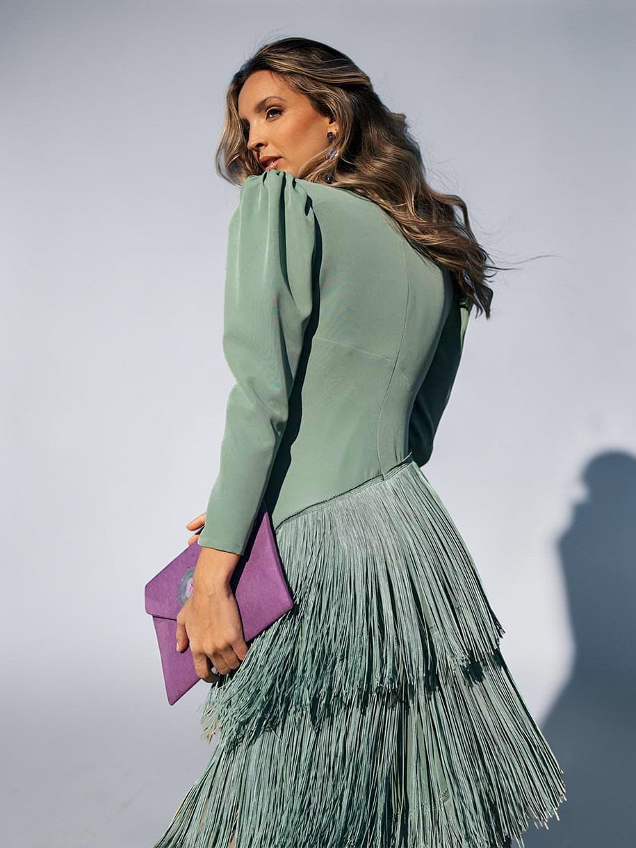 Soledad | Elegante jurk met franjes