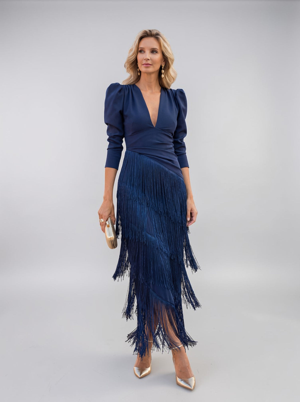 Soledad | Elegante jurk met franjes