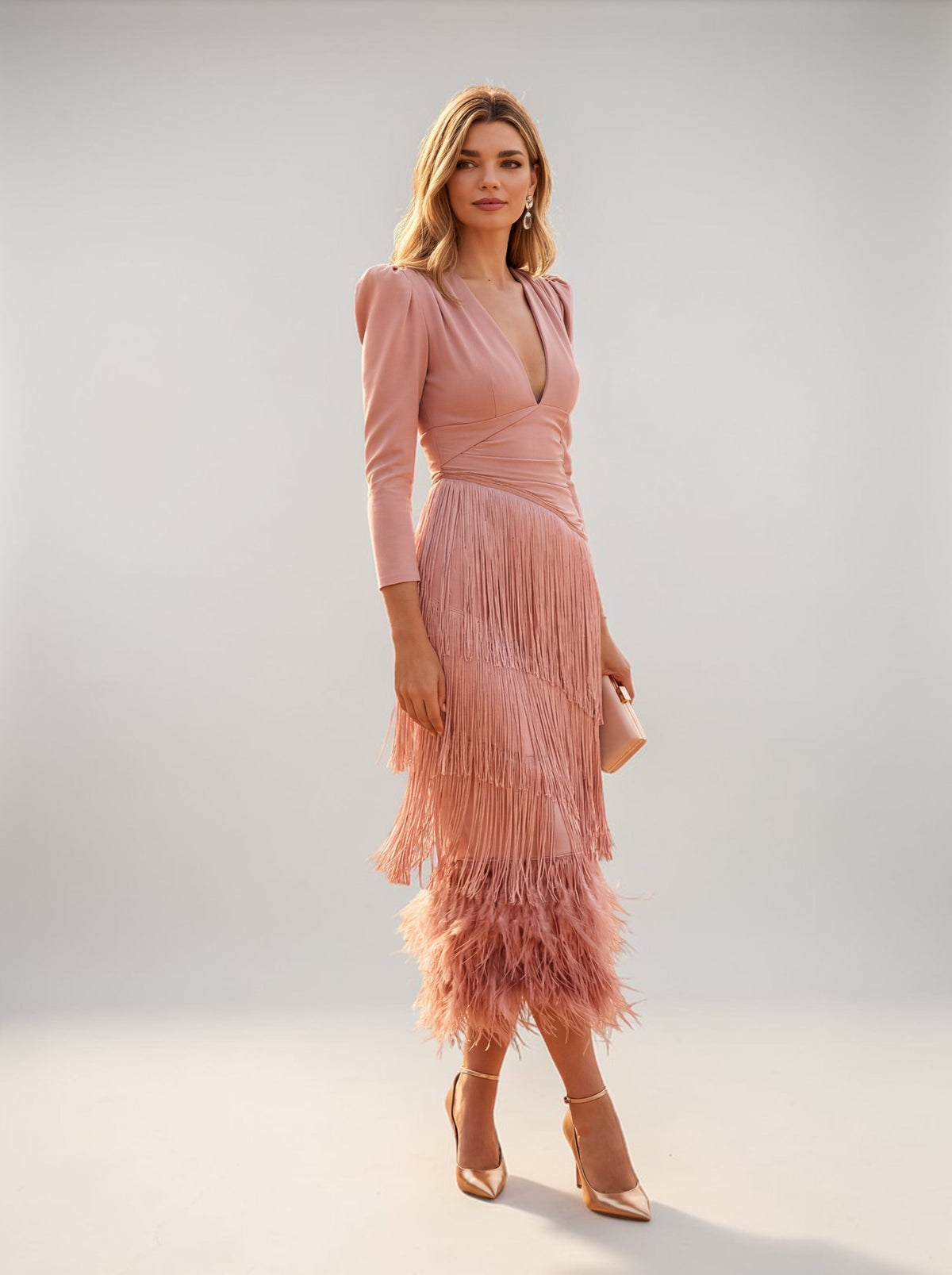 Soledad | Elegante jurk met franjes