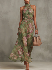 Sophie | Elegante zomerjurk met bloemenprint