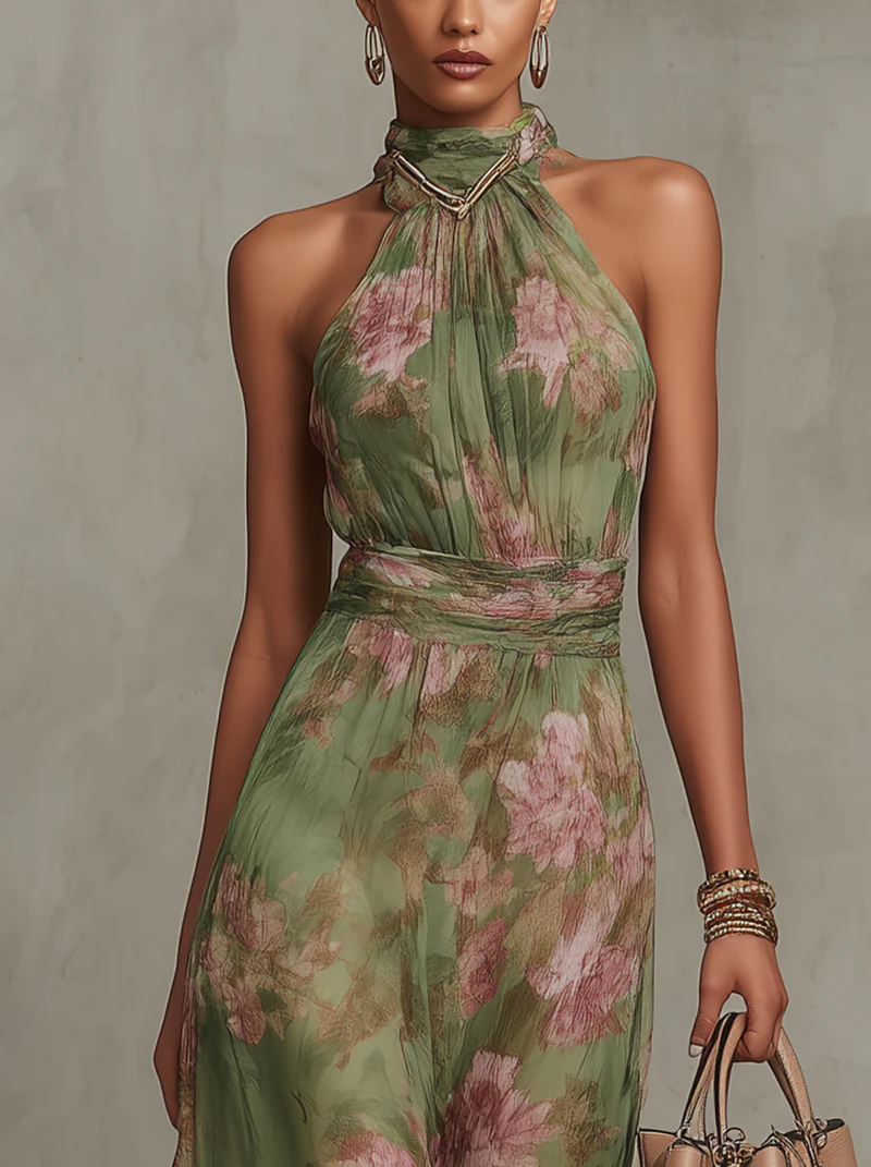 Sophie | Elegante zomerjurk met bloemenprint