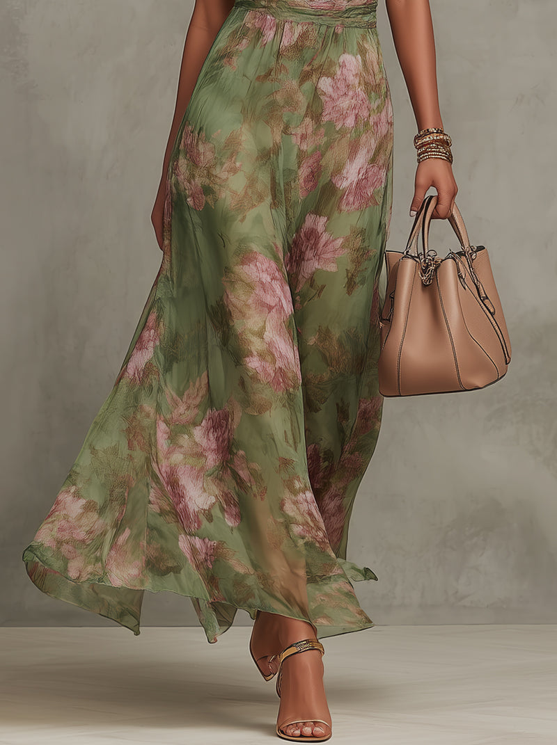 Sophie | Elegante zomerjurk met bloemenprint