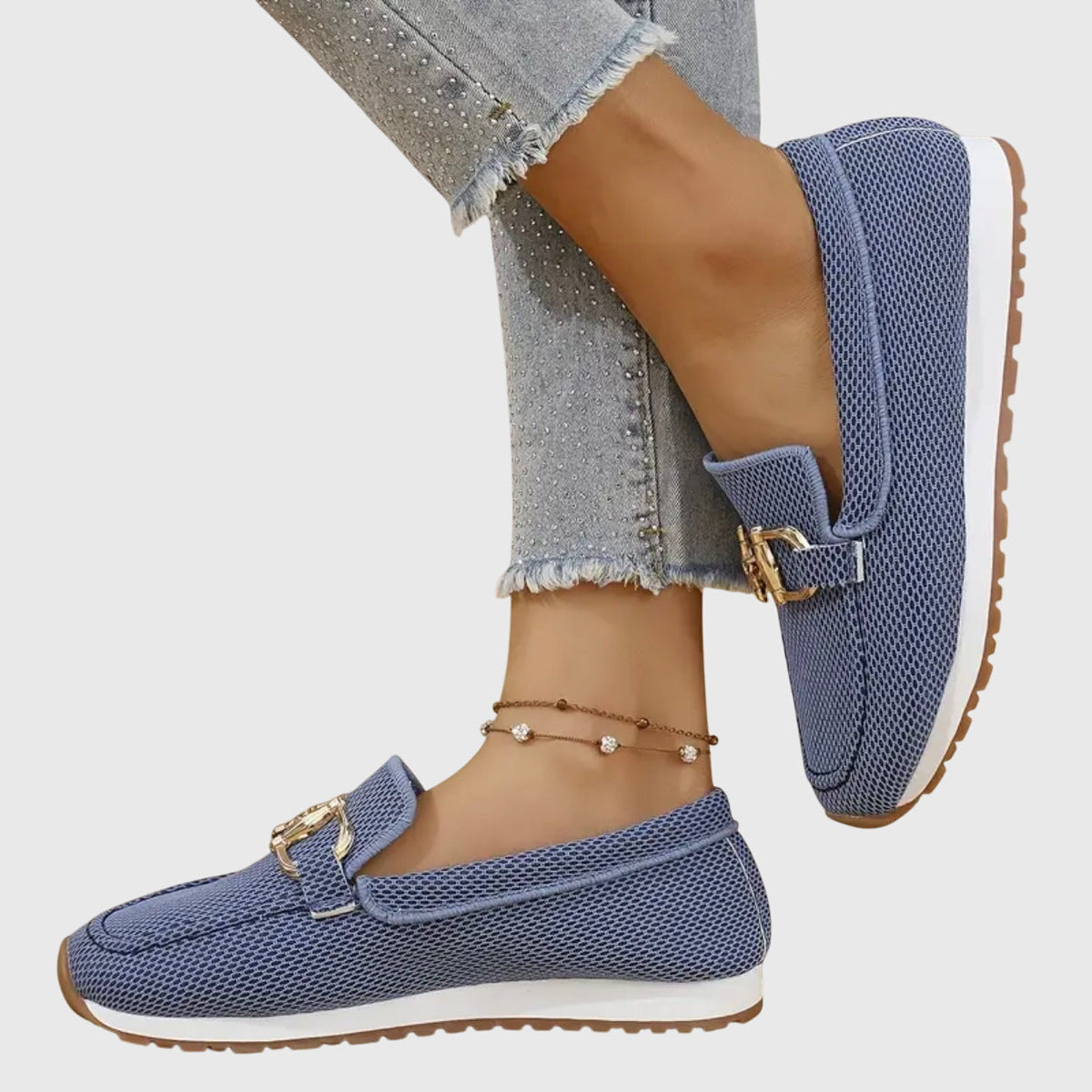 Susie | Elegante slipper met gouden details
