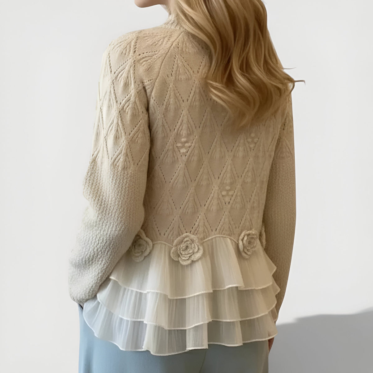 Trui Dames | Elegante Ruffle Design