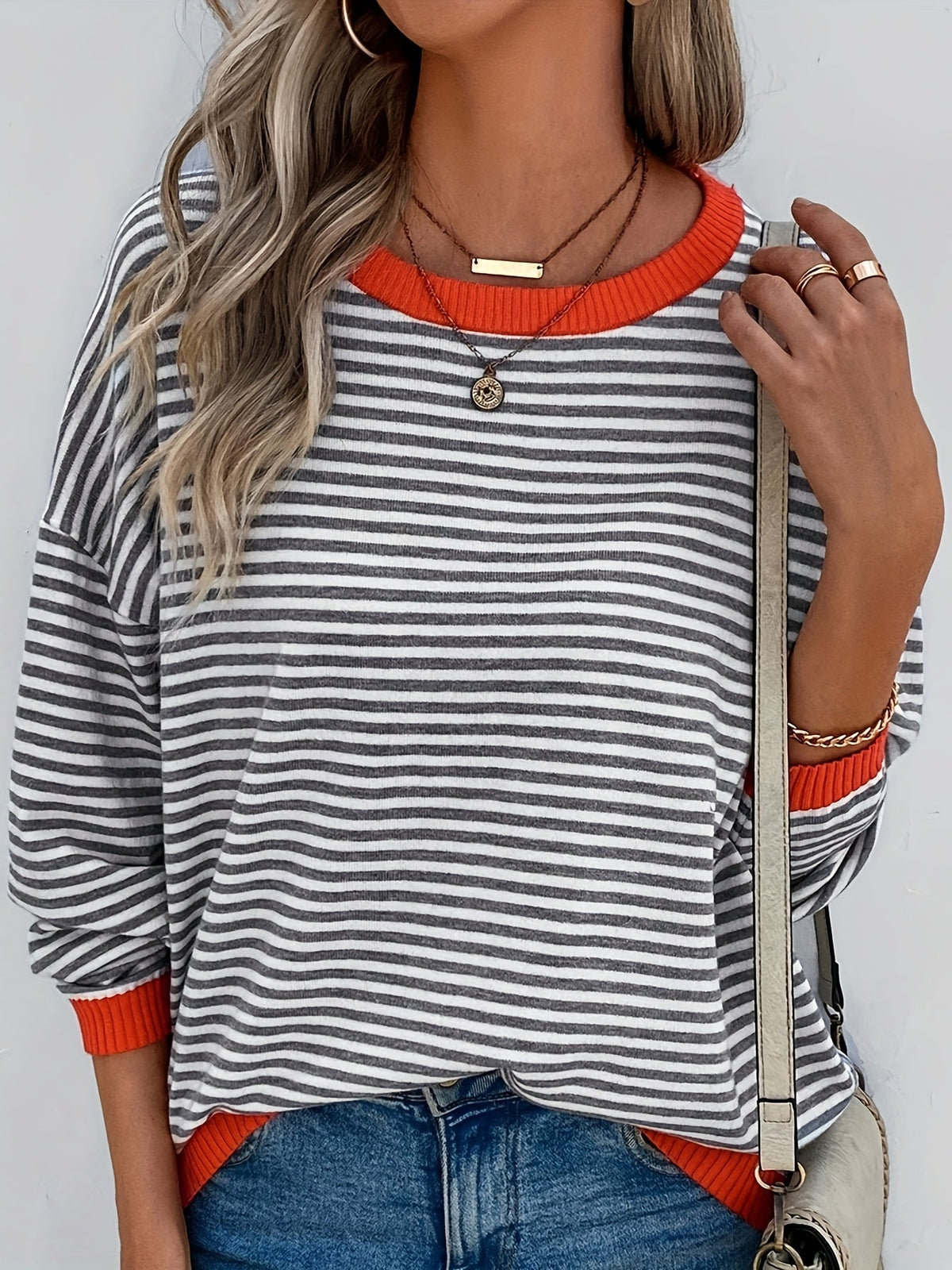 Trui Dames Gestreept | Losse Pasvorm & Ademend Comfort