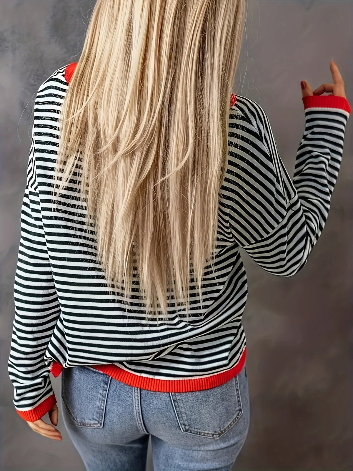Trui Dames Gestreept | Losse Pasvorm & Ademend Comfort