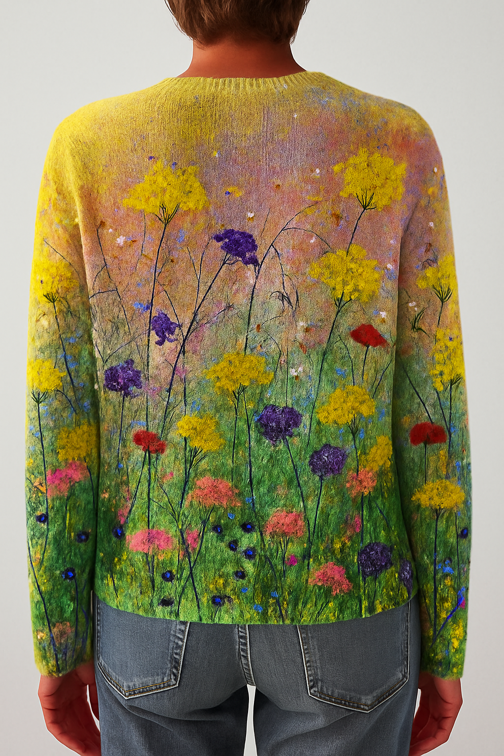 Trui Dames | Kunstzinnige Bloemenprint