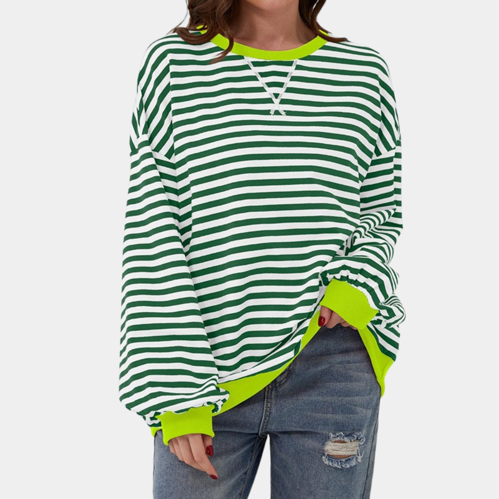 Trui Dames Oversized Gestreept | Warm & Zacht Draagcomfort
