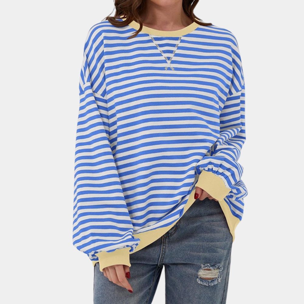 Trui Dames Oversized Gestreept | Warm & Zacht Draagcomfort