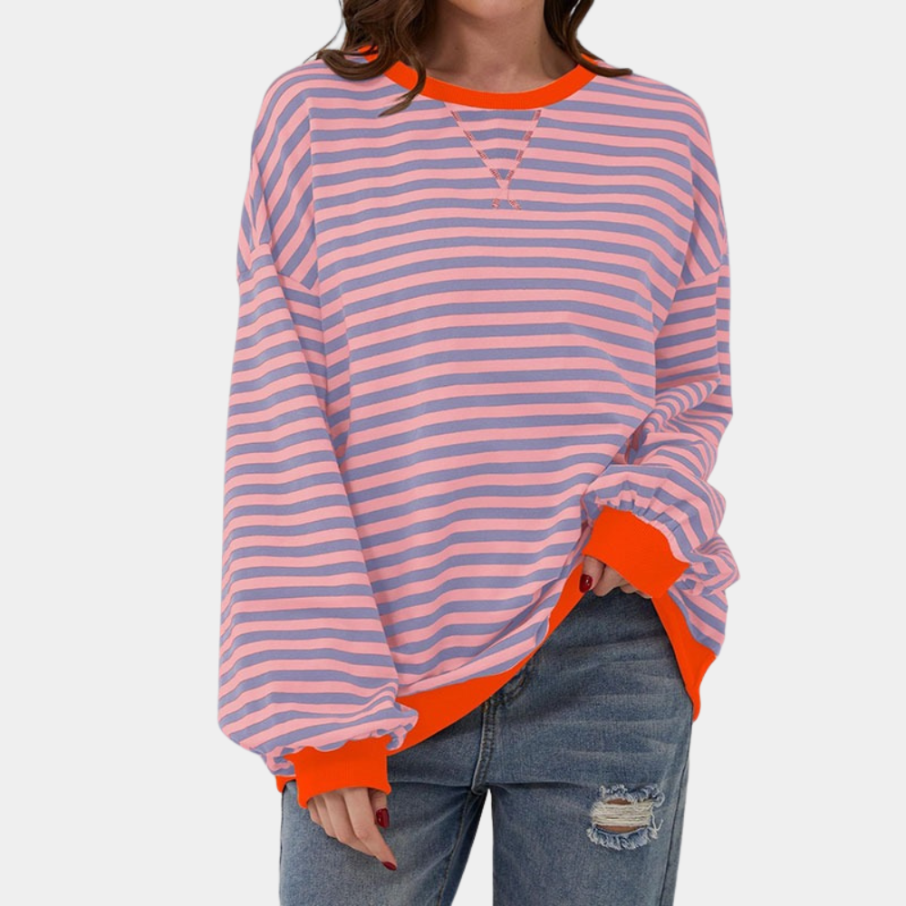 Trui Dames Oversized Gestreept | Warm & Zacht Draagcomfort
